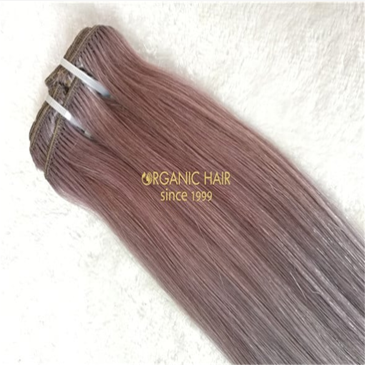 Soft and double drawn human hair weft for women at a wholesale price A89